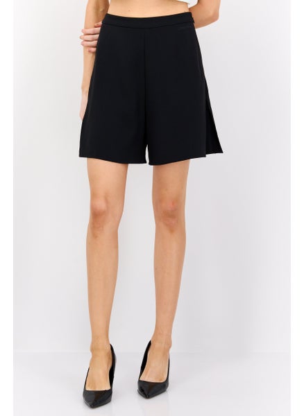 Buy Women Solid Basic Shorts, Black in UAE