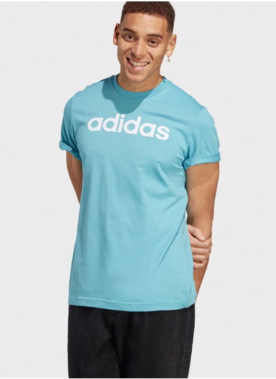 Buy Essential Single Jersey Linear T-Shirt in UAE