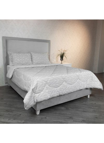 اشتري Malta Centrum 3-Piece Printed Cotton King Comforter Set 240 x 220 cm في الامارات