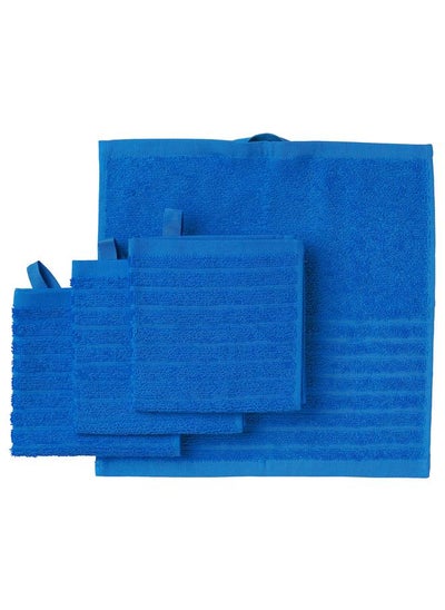 Buy Washcloth, Bright Blue, 30X30 Cm in Saudi Arabia