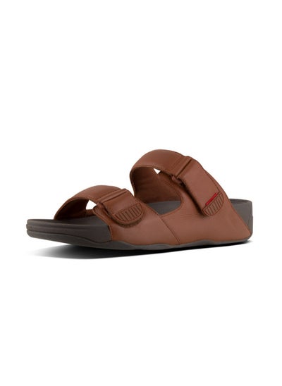 اشتري 049-217 Fitflop Mens Sandals Gogh Moc Slide L05-277 Dark Tan في الامارات