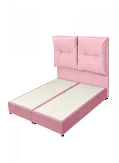 Buy Zozo | Velvet Bed Frame - Dark Pink in Saudi Arabia