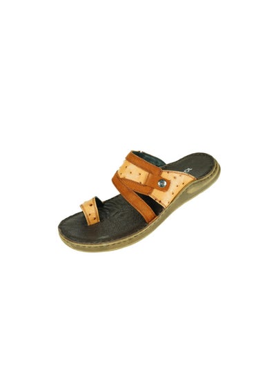 Buy 071-2070 Josef Seibel Mens FInger grip Sandals 27150 Cognac in UAE