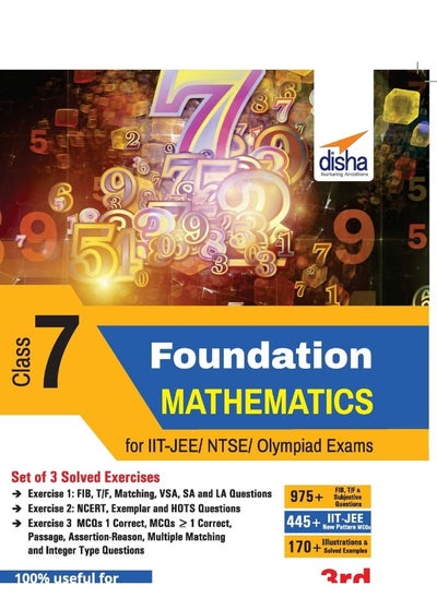 اشتري Foundation Mathematics for IIT-JEE/ NTSE/ Olympiad Class 7 - 3rd Edition في الامارات