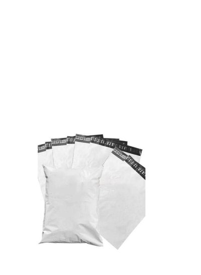 Buy White Poly Mailers Bag, 45 x 60 cm Adhesive Self-seal Shipping Bags, 100 Pack Envelopes for Packaging Delivery Posting Parcel Postals Clothes in UAE