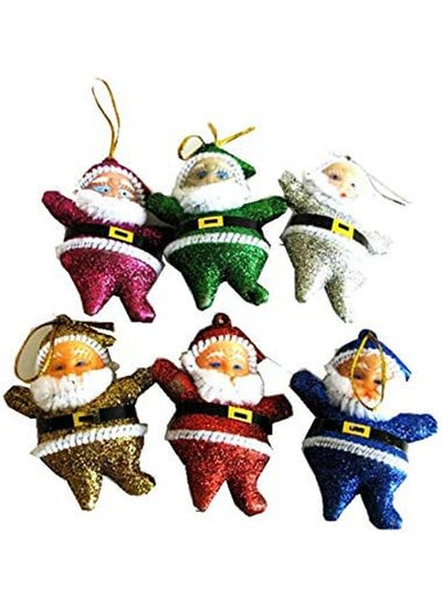 Buy Christmas Tree Decoration Accessories Set Of 6 Santa Claus in Egypt