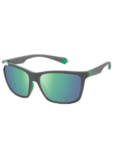 Buy Men Square Sunglasses PLD 2126/S  GRY GREEN 58 in UAE