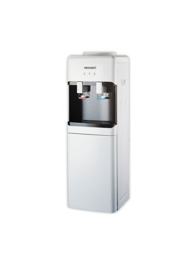 Buy Media Tech Water Dispenser with storage cabinet 2 Taps Cold and hot MT-WD2526 Black & White in Egypt