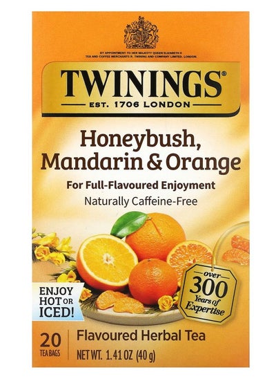 اشتري Flavored Herbal Tea Honeybush Mandarin & Orange Caffeine Free 20 Tea Bags 1.41 oz (40 g) في الامارات