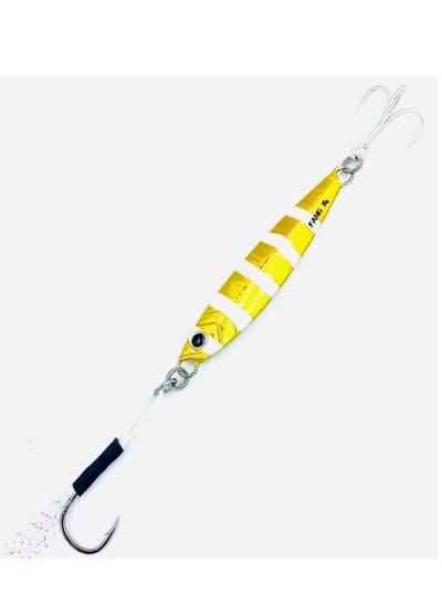 Buy Oakura Lumo Zebra Fang Jig of weight 20g and 10 Mesmerizing Colors light weight Equipment for Epic Fishing Adventures in UAE