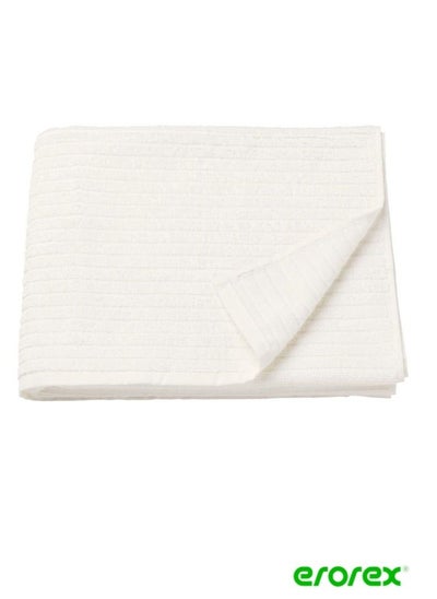 Buy Bath towel white 70x140 cm in Saudi Arabia