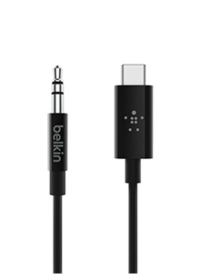 Buy RockStar USB-C to 3.5mm Aux Cable | 6-Ft Long Audio Cable, PVC Jacket with Aluminum Heads, Heavy Duty, for iPhone 15, Samsung Galaxy S23, Z Fold, iPad, MacBook, Pixel, more - Black in UAE