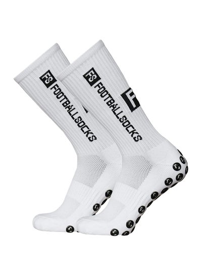 Buy Outdoor Sports Running Socks Stretch Socks Athletic Football Soccer Socks Anti Slip Socks with Grips in Saudi Arabia