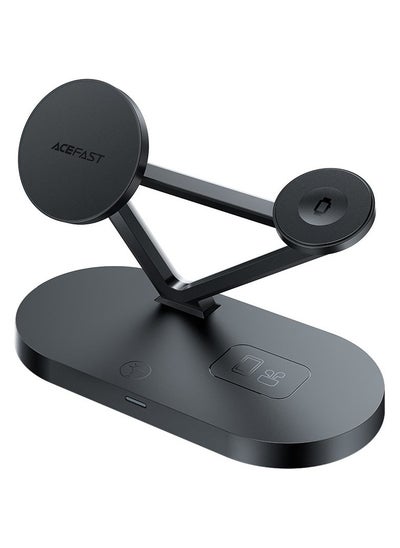 Buy ACEFAST Wireless Charger Desktop Holder E9 3-in-1 with Magsafe for iPhone 15/14/13/12 Series + Apple Watch + AirPods, with Total Output up to 45W in UAE