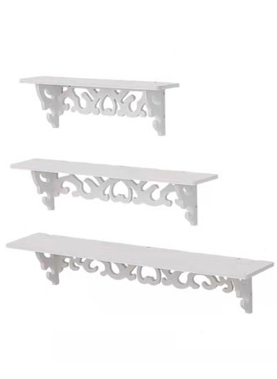 Buy Wall Seasoning Shelf Floating Shelve 3 Pieces Set in UAE