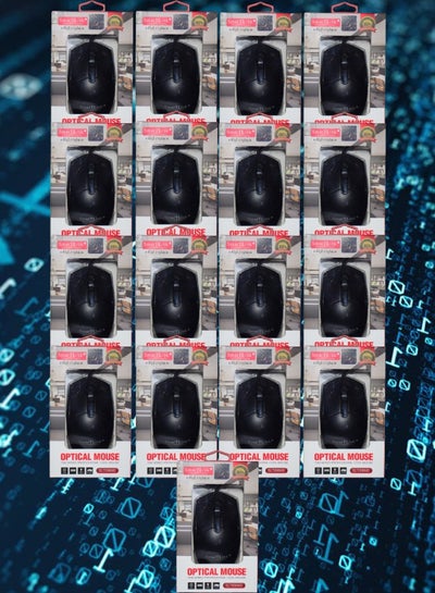 Buy 17 Pieces SmarTLink Optical Mice The Wired Professional Cool Mouse SL7006MS in Saudi Arabia