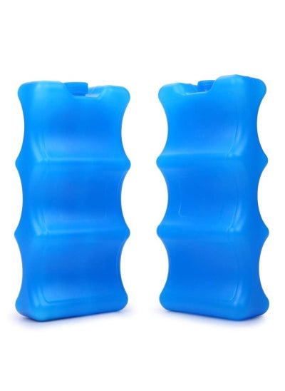 Buy 2-Pieces Reusable Ice Packs for Breastmilk Storagefor Breastfeeding Working Mom in Saudi Arabia