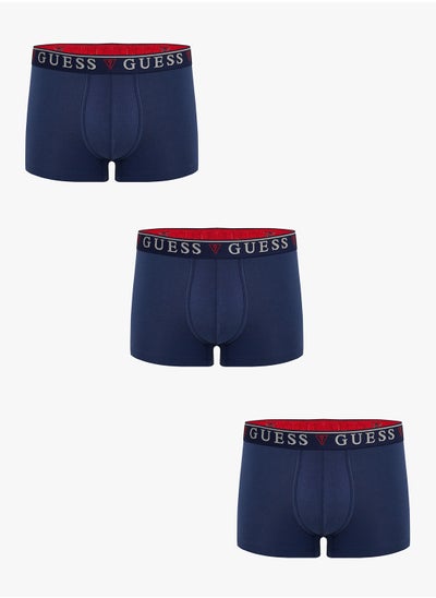 Buy Logo Waistband Boxer Briefs (Pack of 3) in UAE