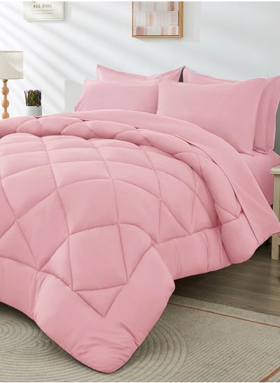 Buy Snooze,Plain winter quilt,220*235 cm, Pink in Egypt