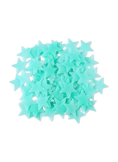 اشتري Glow In The Dark Luminous Stars Wall Stickers Ceiling Decorations Room Décor 100pcs في الامارات