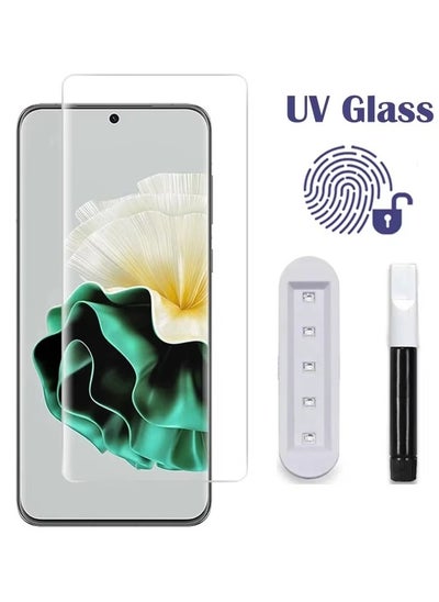 Buy Huawei Pura 70 Pro/70 Pro+/70 Ultra Screen Protector [Liquid UV Tempered Glass] Full Screen adhesive [Sensitive Touch][Fingerprint Sensor Compatible] HD Transparent in Egypt