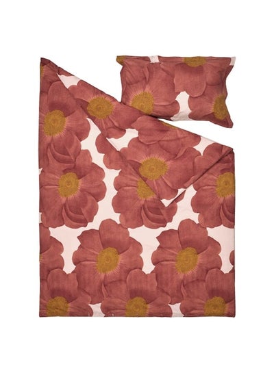 Buy Duvet Cover And Pillowcase, Light Pink/Dark Pink, 150X200/50X80 Cm in Saudi Arabia