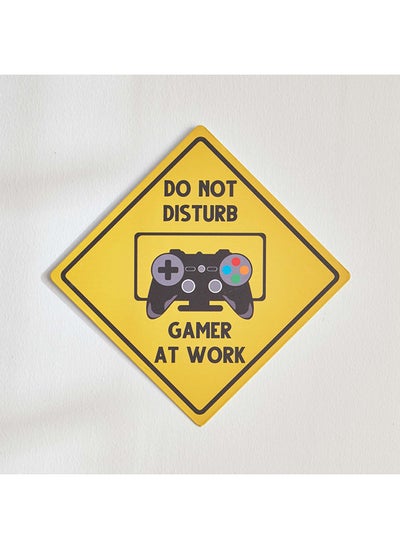 Buy Gaming Fio Do Not Disturb Iron Wall Plaque 22 x 0.06 x 22 cm in UAE