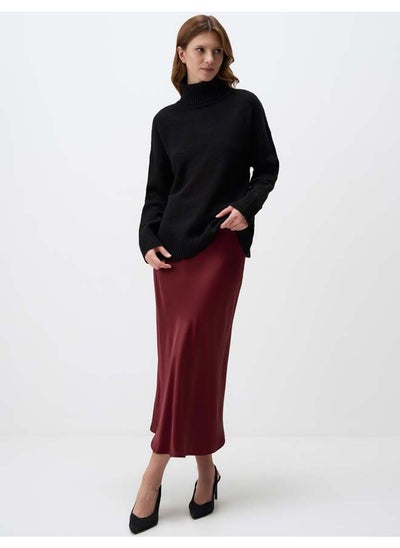 Buy Regular Waist Slim Fit Long Skirt in Egypt