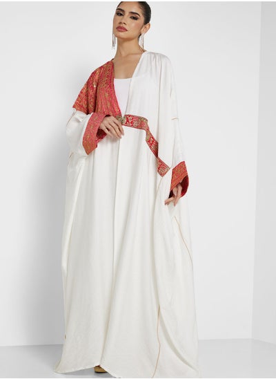 Buy Colorblock Print Abaya in Saudi Arabia