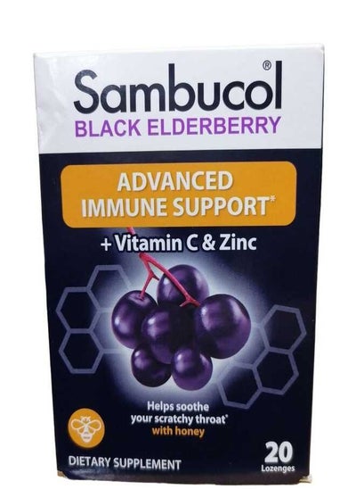 Buy Sambucol, Black Elderberry Throat Lozenge with Honey, 20 Pastilles in Saudi Arabia