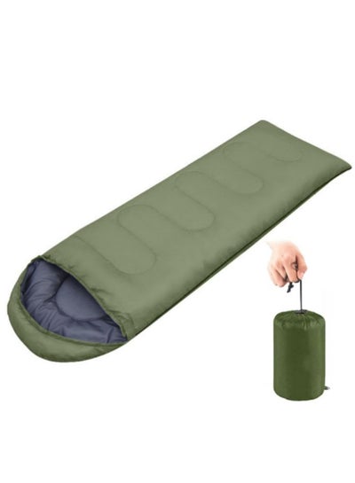 Buy Camping Sleeping Bag Lightweight Waterproof 4 Season Warm Cold Envelope Backpacking Sleeping Bag For Outdoor Traveling Hiking,Green in Saudi Arabia