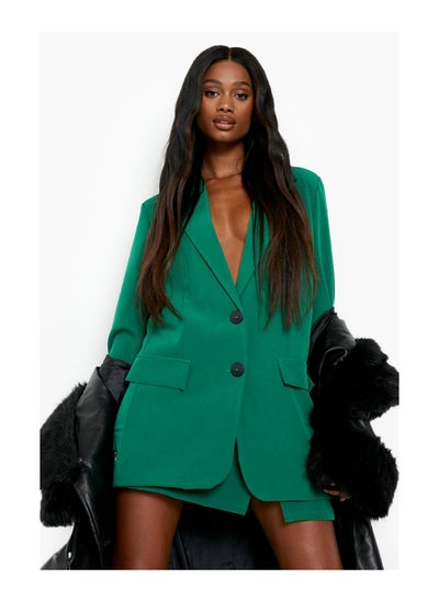 Buy Colour Pop Longline Tailored Blazer in UAE