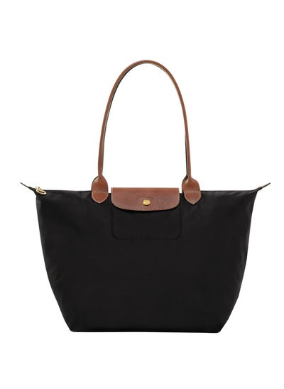 Buy women's large tote bag, handbag, shoulder bag black classic style in UAE