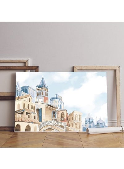 Buy Home Gallery illustration mediterranean city Printed canvas wall art in Egypt