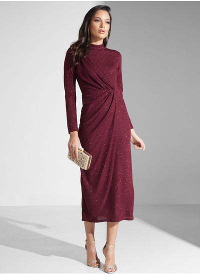 Buy Ruched Detail Shift Dress in UAE