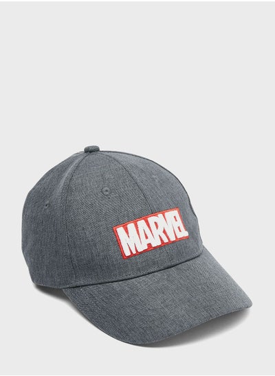 Buy Marvel Print Curved Peak Cap in UAE