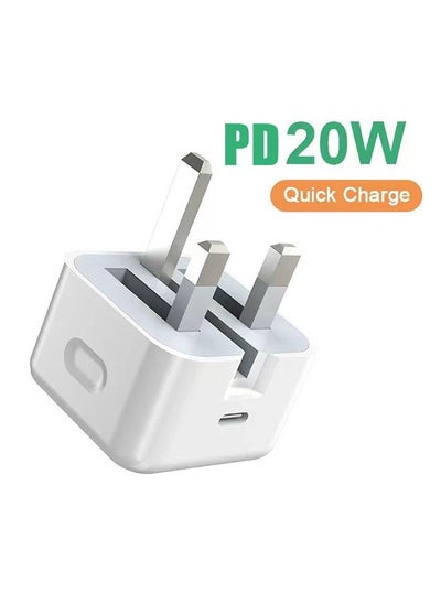 Buy Iphone Pd 20w Fast Charger |Usb C Wall Fast Charger Is Compatible With Iphone 15/14/14 Pro/14 Pro Max/13/12/Se2020/11/Xr/Xs Max/X/Ipad/Power Bank in UAE