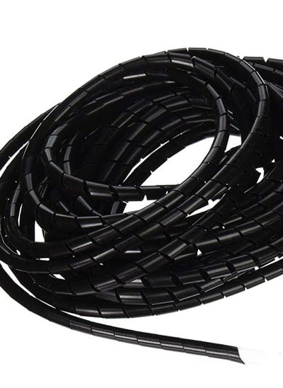 Buy Hasanat Essentials Spiral Wire Wrap Tube Pc Manage Cable For Computer Car Cover Sleeve wire sheath,cord bundler wire wrap, spiral hose wrap (15mm 10 Meter, Black) in UAE