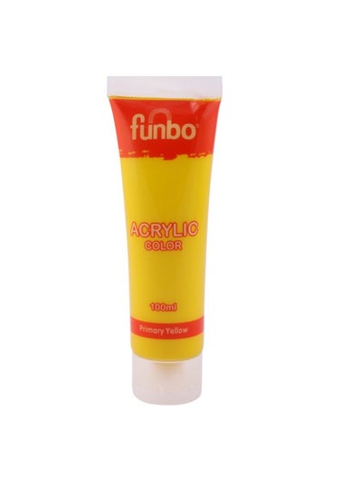 Buy Acrylic Colour Tube 100ml Primary Yellow in UAE