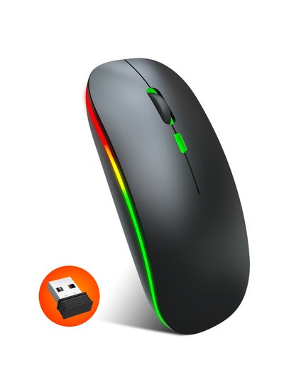 Buy 600.0 mAh M40 Ultra-Thin Wireless Mouse Black in Saudi Arabia