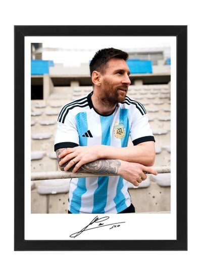 اشتري World Cup Lionel Messi Argentina Autographed Poster with Frame  30x40cm في الامارات