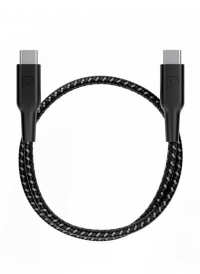 Buy Powerology 60W C-C 30cm V2.0 cables for Iphone - Black in UAE