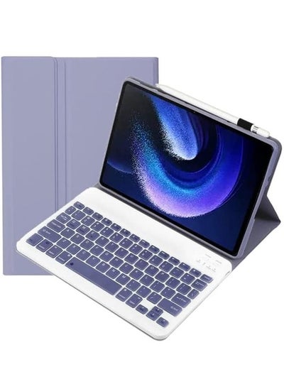 Buy Bluetooth keyboard For Xiaomi Pad 6 / Pad 6 Pro A0N7 Lambskin Texture Ultra-thin Bluetooth Keyboard Leather Case Bluetooth keyboard in Saudi Arabia