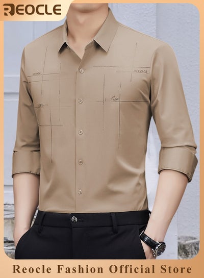 Men's Business Slim Fit Shirt Official Long Sleeve Stretch Dress Shirt Wrinkle-Free Regular Fit Button Down Shirts price in Saudi Arabia | Noon Saudi Arabia | kanbkam Men's Business Slim Fit Shirt Official Long Sleeve Stretch Dress Shirt Wrinkle-Free Regular Fit Button Down Shirts price in Saudi Arabia | Noon Saudi Arabia | kanbkam