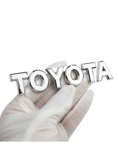 Buy Toyota Letters Emblem Adhesive Car in Saudi Arabia