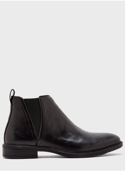 Buy Faux Leather Chelsea Boots in Saudi Arabia