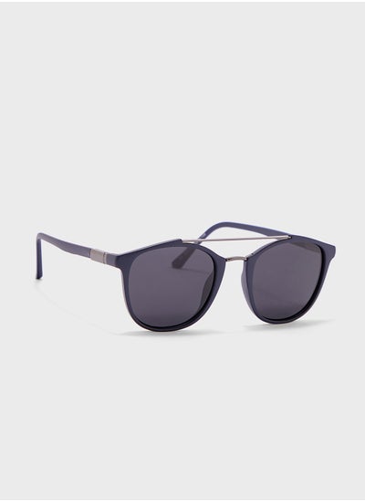 Buy Polarized Lens With Spring Arms Round Sunglasses in UAE