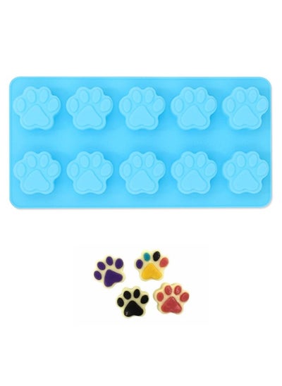 Buy Food Grade Silicone Puppy Treat Molds,Puppy Dog Paw Print Mold, Non-stick Ice Cube Mould,Jelly, Biscuits,Chocolate,Candy Baking Mold in Saudi Arabia