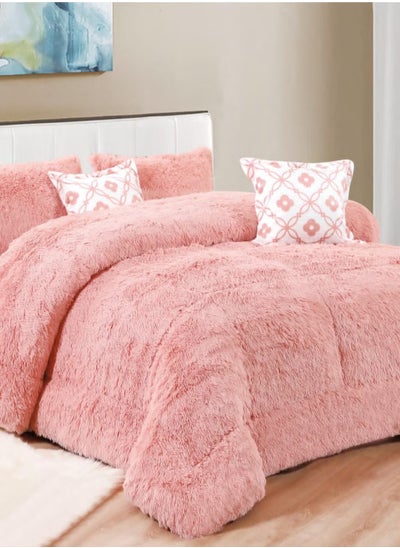 Buy 6-Piece Winter Fleece Bedding Set for Two, Size 240x220. in Saudi Arabia