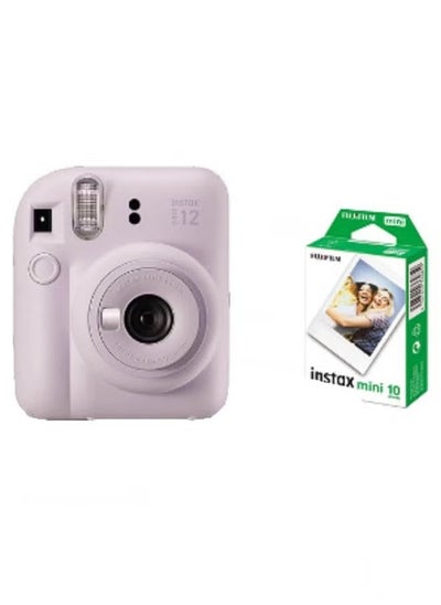 Buy Instax Mini 12 Instant Film Camera With Pack Of 10 Films in UAE